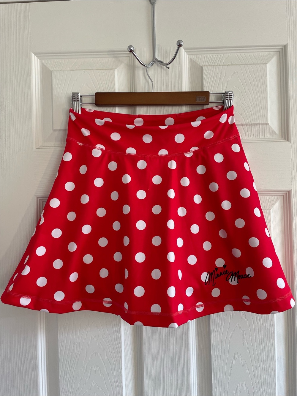 Disney Minnie Mouse Red White Polka Dot Athletic Skort M